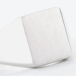 Chevalière Gaspare Argent Blanc