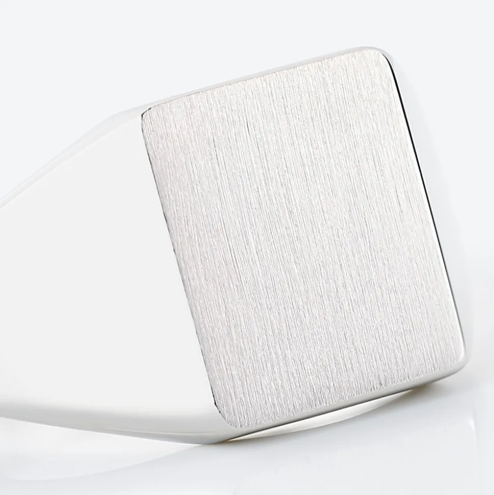Chevalière Gaspare Argent Blanc