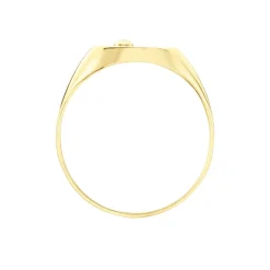 Chevalière Glynn Or Jaune Onyx Diamant|Marc Orian Online