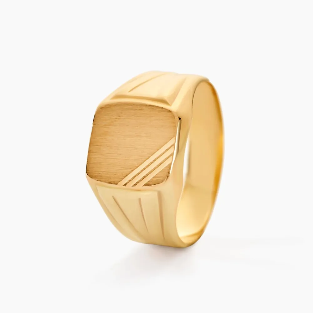 Chevalière Goliath Carree Diamantee Or Jaune|Marc Orian Discount