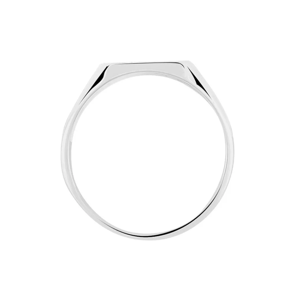 Chevalière Gringoire Argent Blanc|Marc Orian