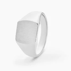 Chevalière Gringoire Argent Blanc|Marc Orian