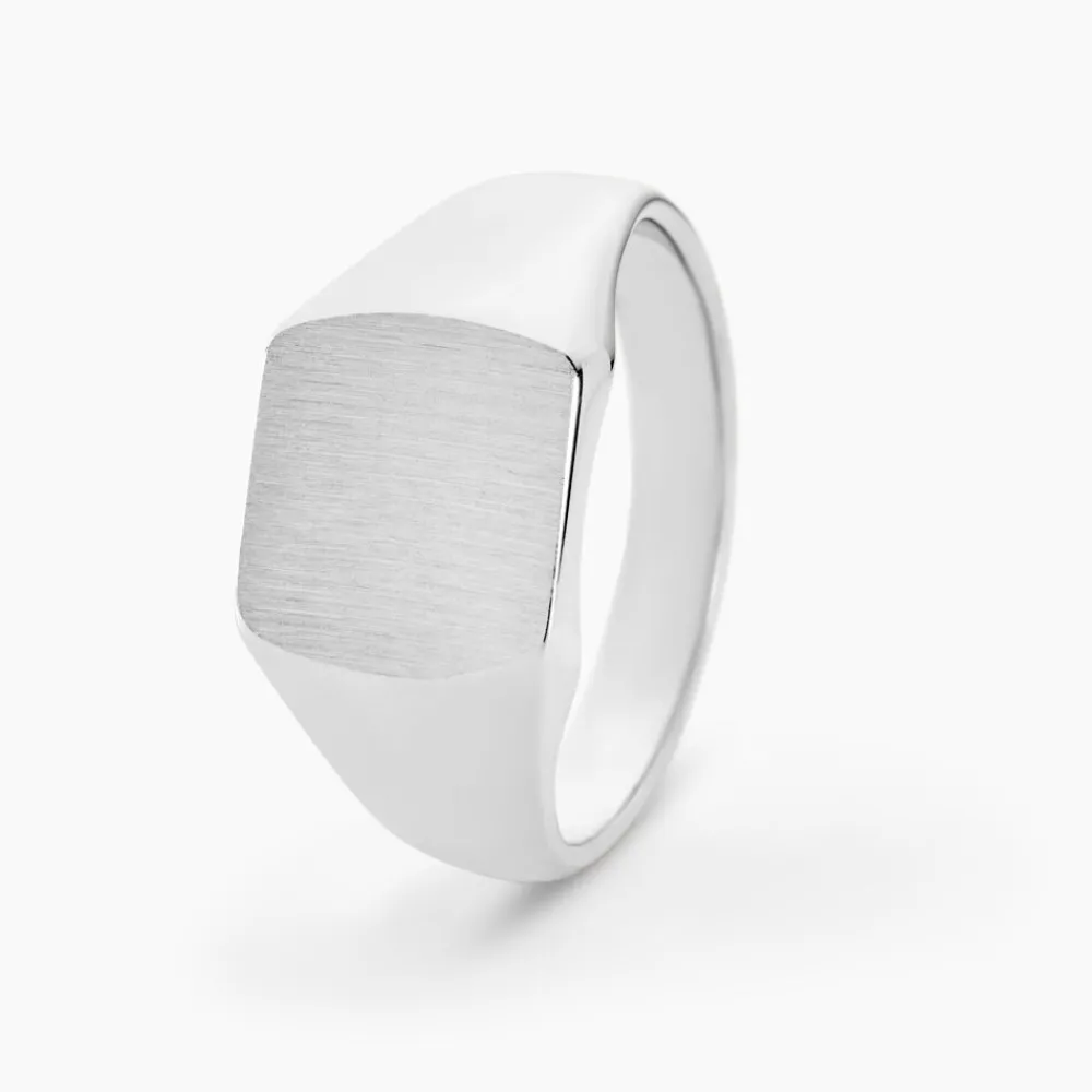 Chevalière Gringoire Argent Blanc|Marc Orian