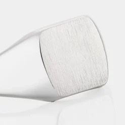 Chevalière Gringoire Argent Blanc|Marc Orian