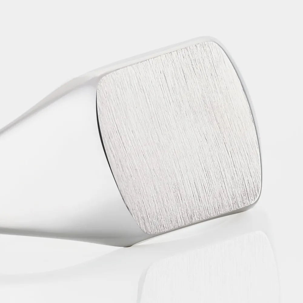 Chevalière Gringoire Argent Blanc|Marc Orian