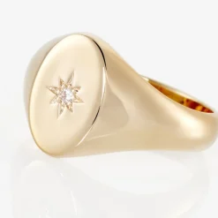 Chevalière Gwennen Plaqué Or Oxyde De Zirconium|Marc Orian Outlet