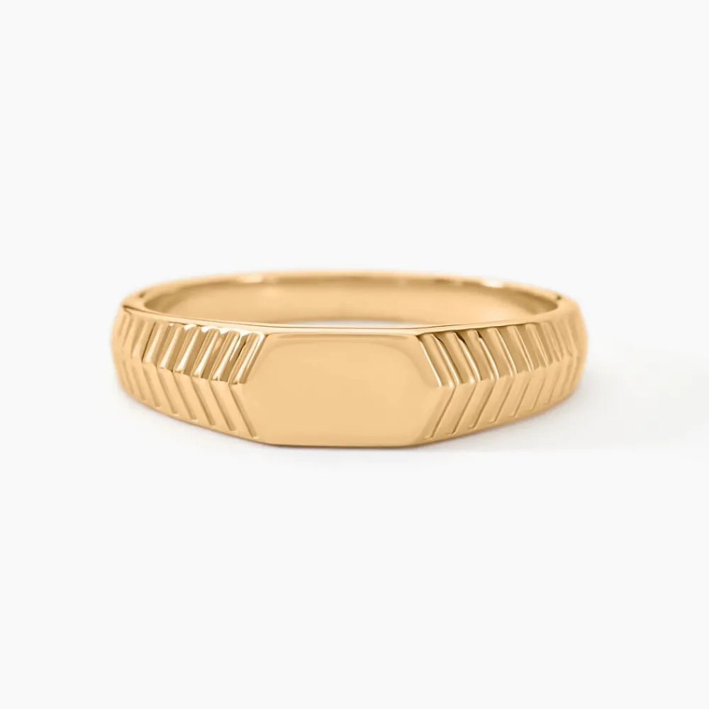 Chevalière Jaye Plaqué Or Jaune|Marc Orian Clearance