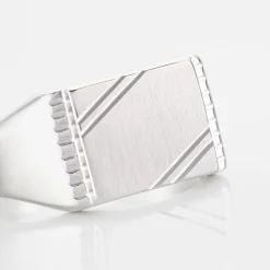 Chevalière Matthieu Argent Blanc|Marc Orian New