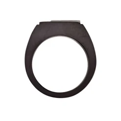 Chevalière Meghan Acier Noir Diamant|PHEBUS HIM Sale