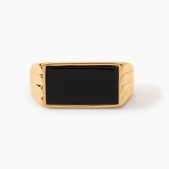 Chevalière Plaqué Hadrien Onyx|Marc Orian Clearance
