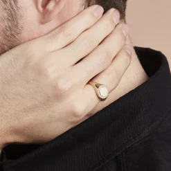 Chevalière Plaqué Or Jaune Louie|Marc Orian Sale
