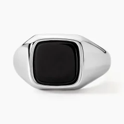 Chevalière Renelia Argent Blanc Blanc Onyx|Marc Orian