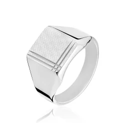 Chevalière Sumeyra Argent Blanc|Marc Orian Hot
