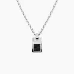 Collier Acier Bicolore