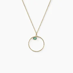 Collier Acier Doré Amazonite|Marc Orian Clearance