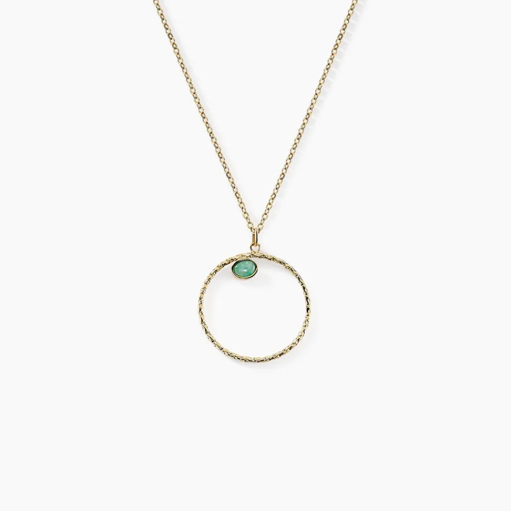 Collier Acier Doré Amazonite|Marc Orian Clearance