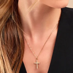Collier Acier Doré Cristal|Marc Orian Sale