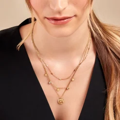 Collier Acier Doré Cristal|Marc Orian Best