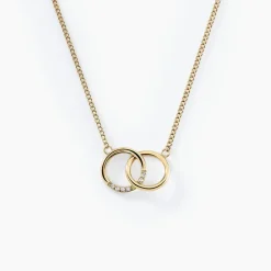 Collier Acier Doré Oxydes De Zirconium|Marc Orian Outlet