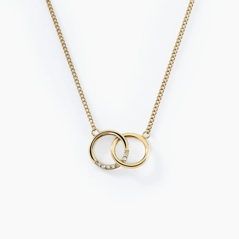 Collier Acier Doré Oxydes De Zirconium|Marc Orian Outlet