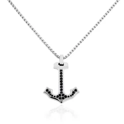 Collier Acier Vieillit Tanagra Oxydes De Zirconium|Marc Orian New