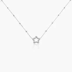 Collier Aella Argent Blanc