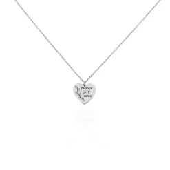 Collier Aemilia Argent Blanc|Marc Orian Best