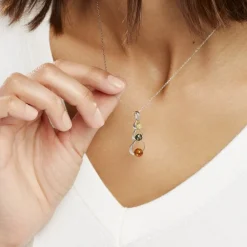 Collier Agneta Argent Blanc Ambre|Marc Orian Hot