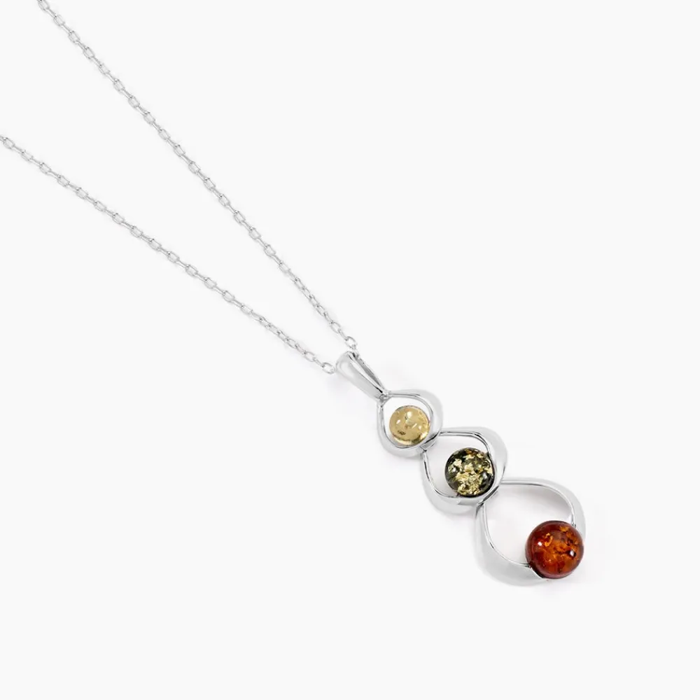 Collier Agneta Argent Blanc Ambre|Marc Orian Hot