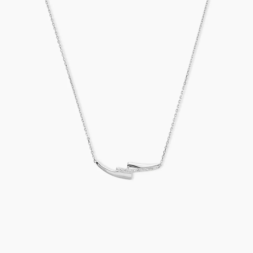 Collier Ainhoa Or Blanc Diamant
