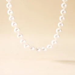 Collier Akoya Or Jaune Perle De Culture D'akoya