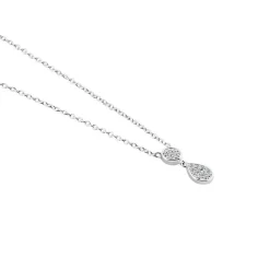 Collier Aletha Argent Blanc Oxyde De Zirconium|Marc Orian Hot