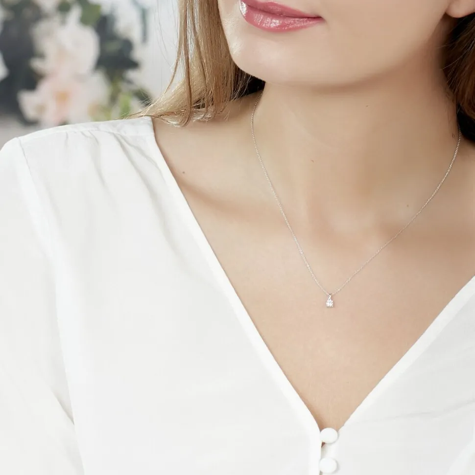 Collier Alexandra Or Blanc Diamant
