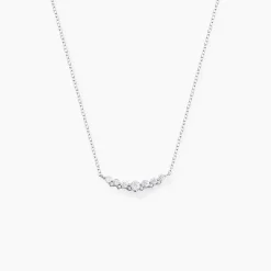 Collier Aliah Argent Blanc Oxyde De Zirconium