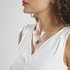 Collier Alican Argent Blanc Oxyde De Zirconium Et Céramique|Marc Orian Outlet