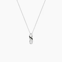 Collier Aline Or Blanc Diamant