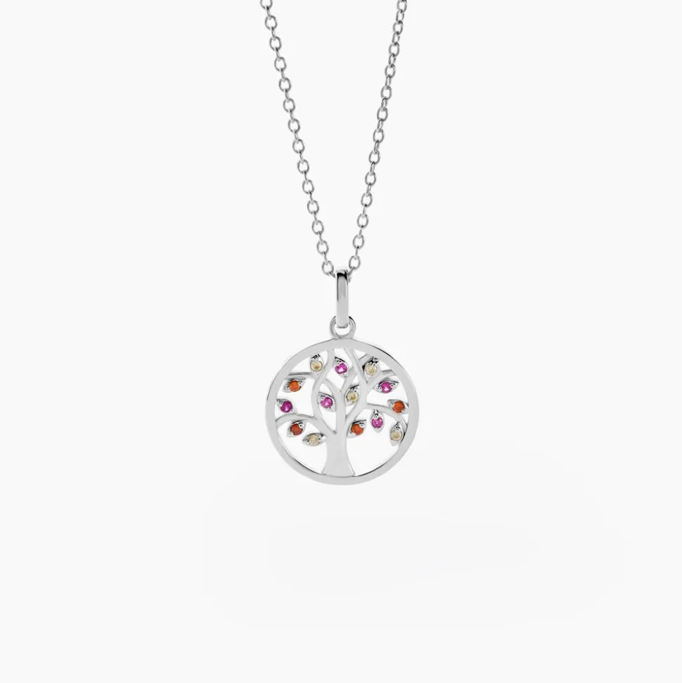 Collier Alive Argent Blanc Oxyde De Zirconium