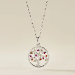 Collier Alive Argent Blanc Oxyde De Zirconium
