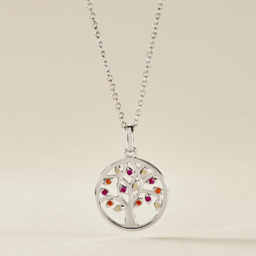 Collier Alive Argent Blanc Oxyde De Zirconium