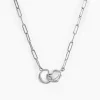 Collier Allyce Argent Blanc