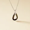 Collier Amaris Argent Blanc Céramique Et Oxyde De Zirconium