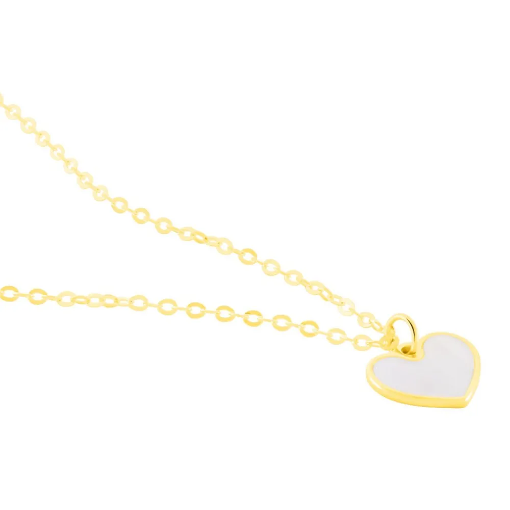 Collier Amaryllis Coeur Or Jaune Nacre|Marc Orian Outlet