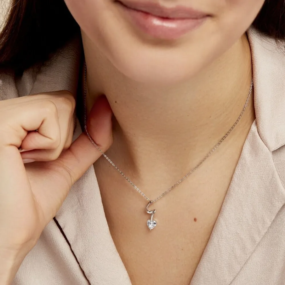 Collier Amayes Argent Blanc Oxyde De Zirconium|Marc Orian