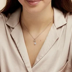 Collier Amayes Argent Blanc Oxyde De Zirconium|Marc Orian