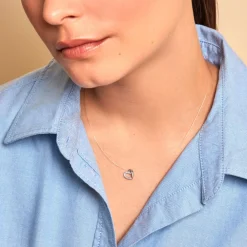 Collier Amiliana Argent Blanc Oxyde De Zirconium|Marc Orian Online
