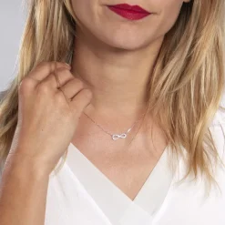 Collier Amita Argent Blanc Oxyde De Zirconium|Marc Orian Online