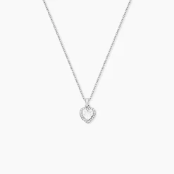 Collier Ana-paula Argent Blanc Oxyde De Zirconium