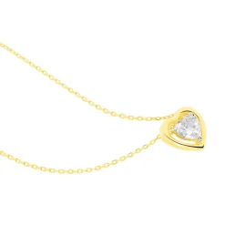 Collier Anastasy Or Jaune Oxyde De Zirconium