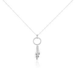 Collier Andde Argent Blanc Oxyde De Zirconium|Marc Orian New
