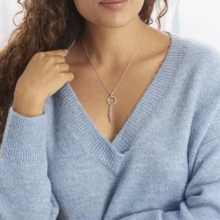 Collier Andde Argent Blanc Oxyde De Zirconium|Marc Orian New
